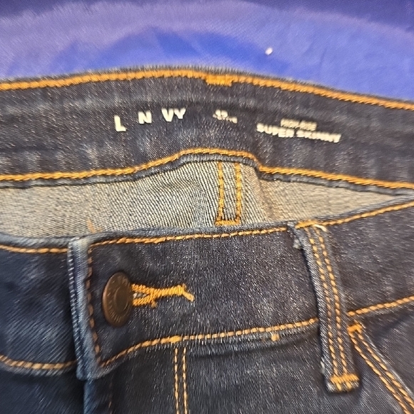 LNW Dark Wash Skinny Jeans – Classic Stretch Denim - Picture 2 of 5
